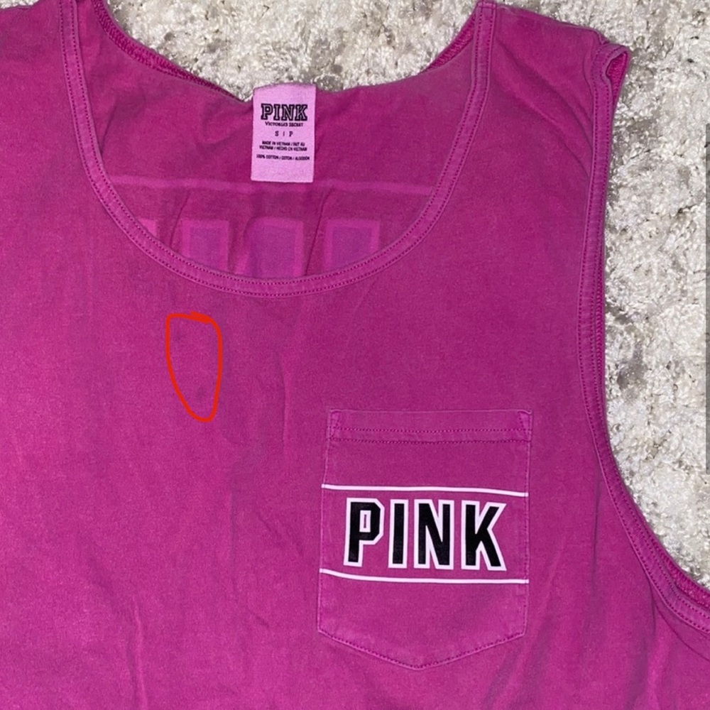 Victoria's Secret PINK Purpleish Pink Muscle-Style Tank.